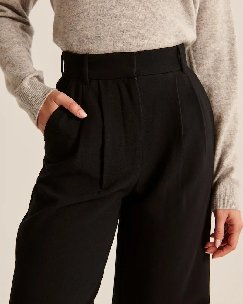 Relaxed Tie-Waist Wide-Leg Pants - View 5