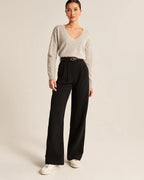 Relaxed Tie-Waist Wide-Leg Pants - View 2