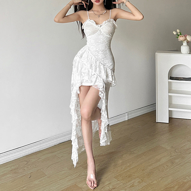 ISABEAU™ | Lace Ruffle High Waist Dress 1