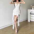 ISABEAU™ | Lace Ruffle High Waist Dress 1
