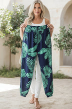 Linde Leaf-Print Drawstring Pants - View 7