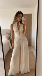 Vanya - Elegant Pleated Jumpsuit