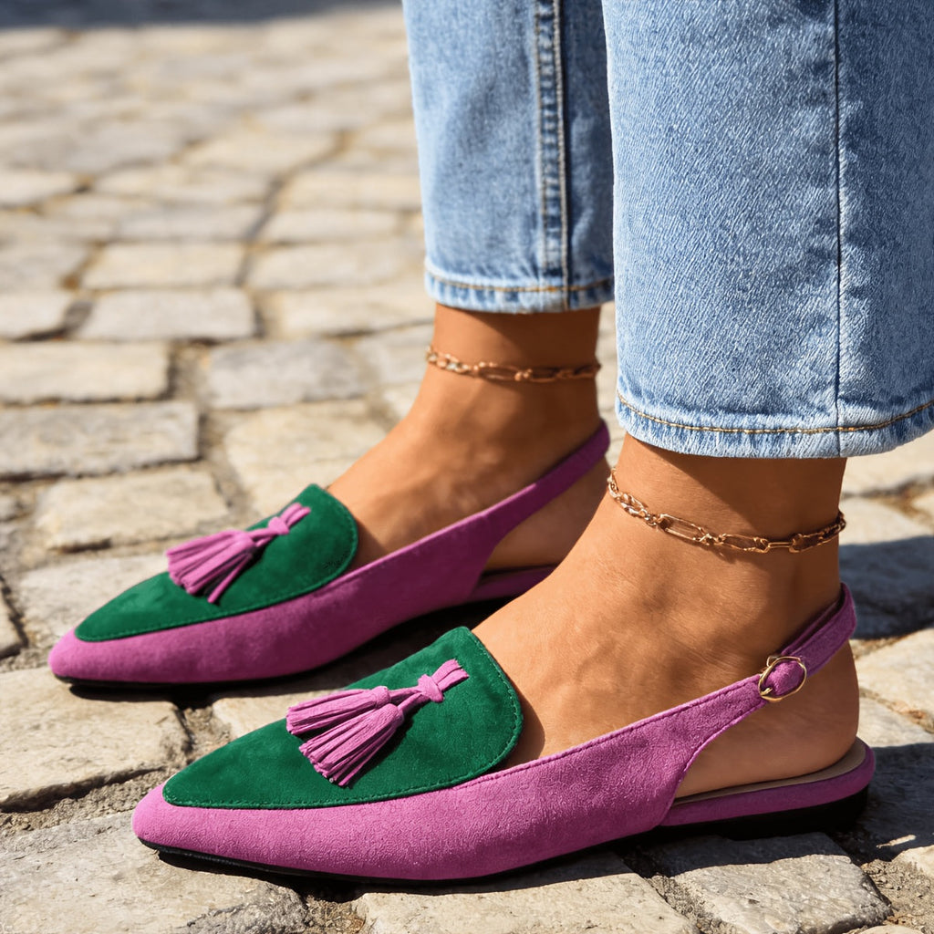 Marisa | Slingback Mules with Tassels 5