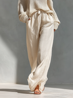 Diorelle - Set with Knitted Top and Wide Pants