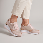 Flexi Zip Lace-Up Sneakers