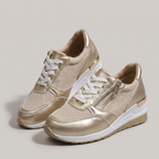 Flexi Zip Lace-Up Sneakers - View 2