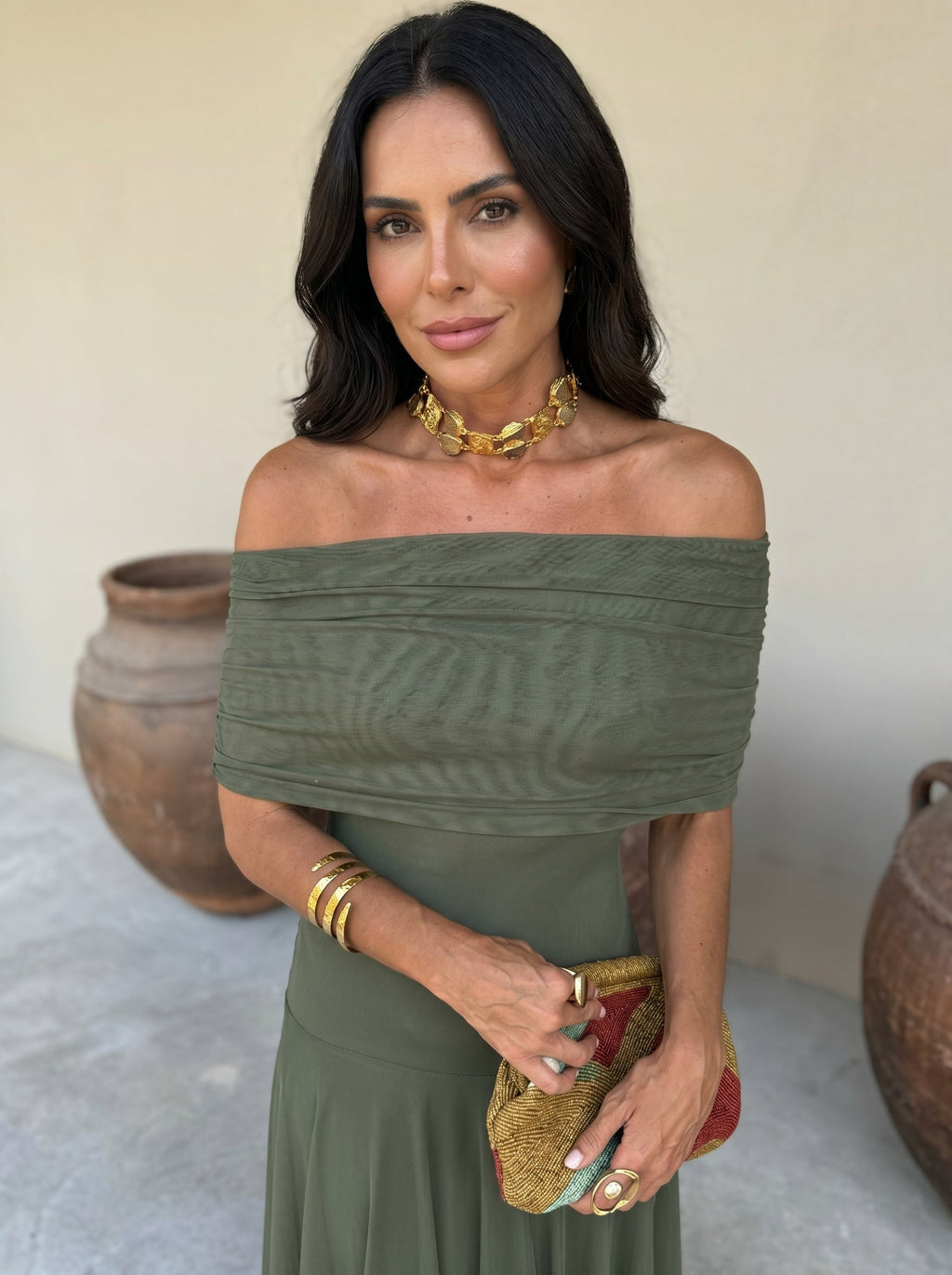 Toledo Linen Silk Blend Dress