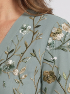 Evadne | Floral V Neck Short Sleeve Maxi Dress 3