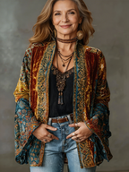 Aria kimono jacket - Burgundy view 1