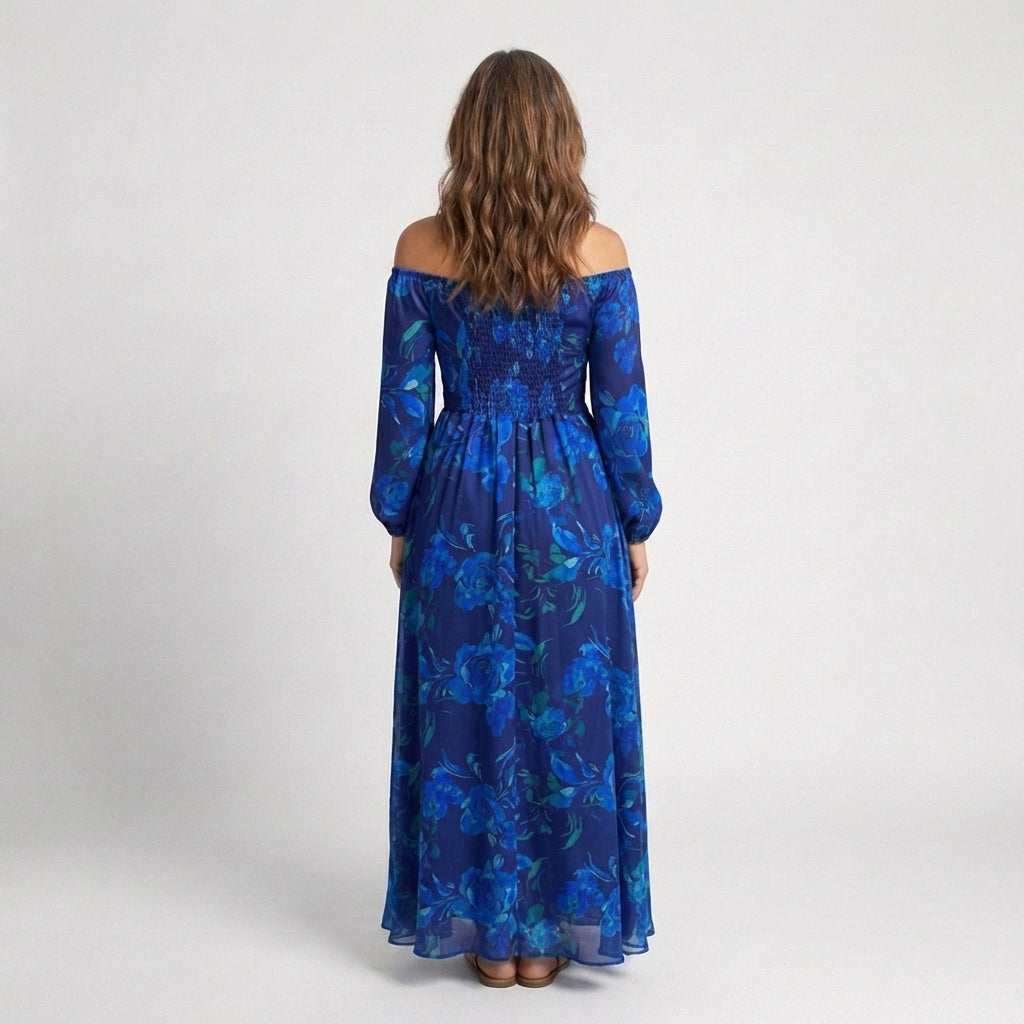 Aspen | Off Shoulder Floral Maxi Dress 3