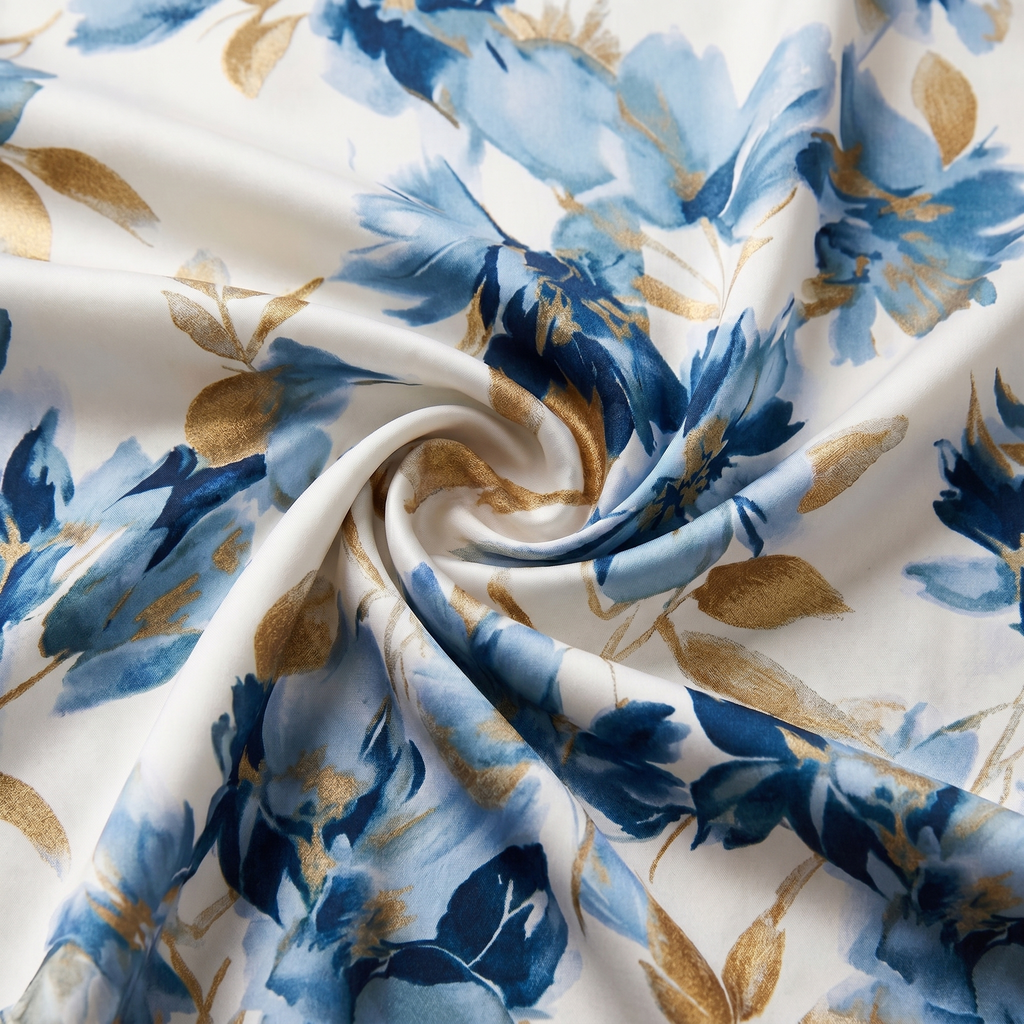 Denise - Floral Midi Dress with Wrap Design