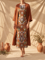 Aura Long Dress with Matching Vest