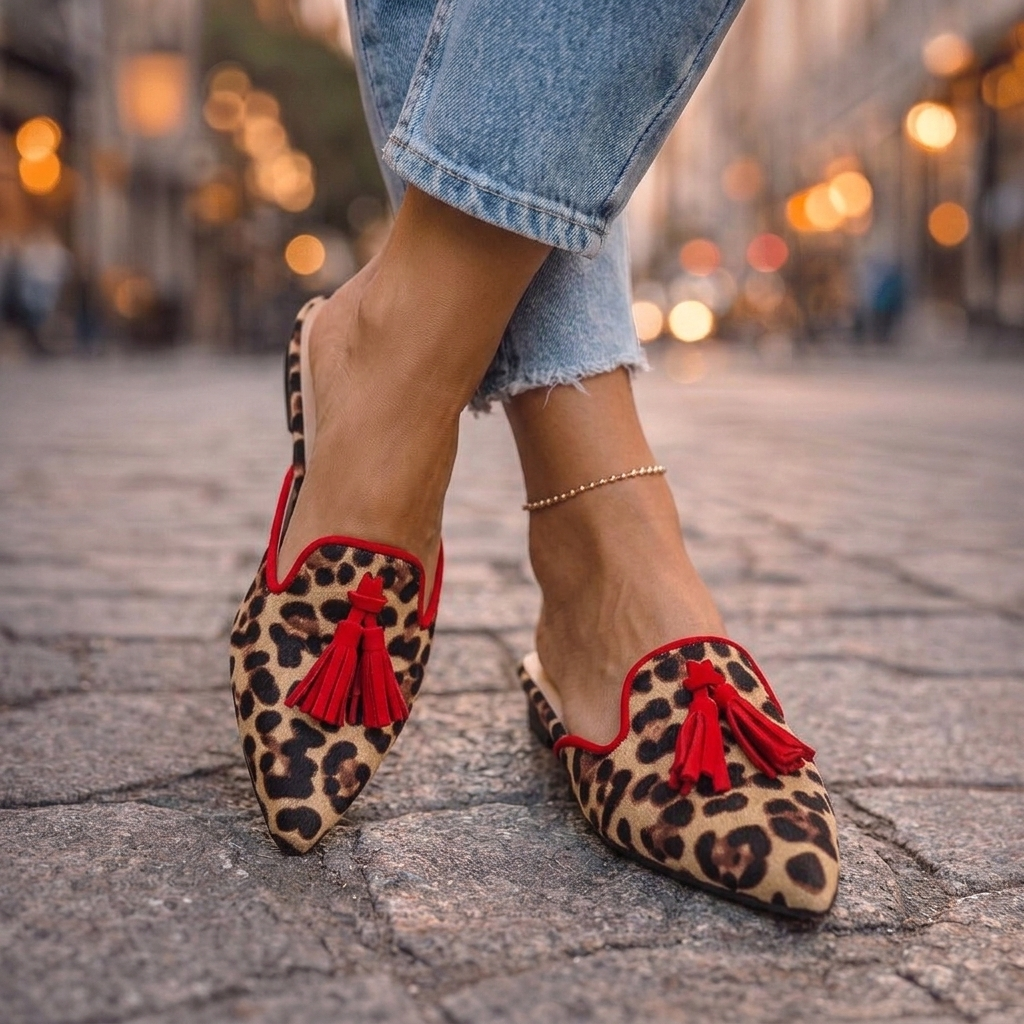 Serafina | Pointed Slides with Tassels 1