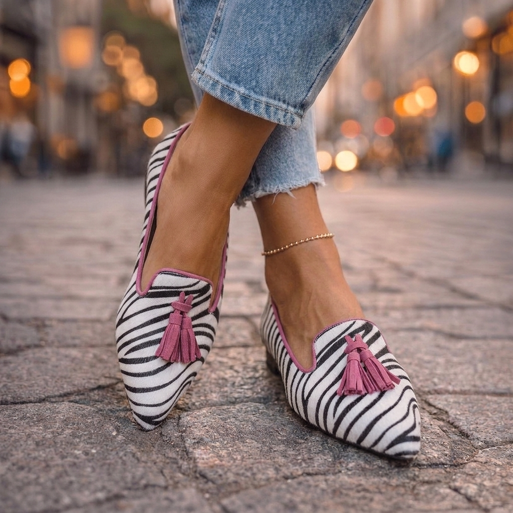 Dalia | Loafers with Tassels and Animal Print 2