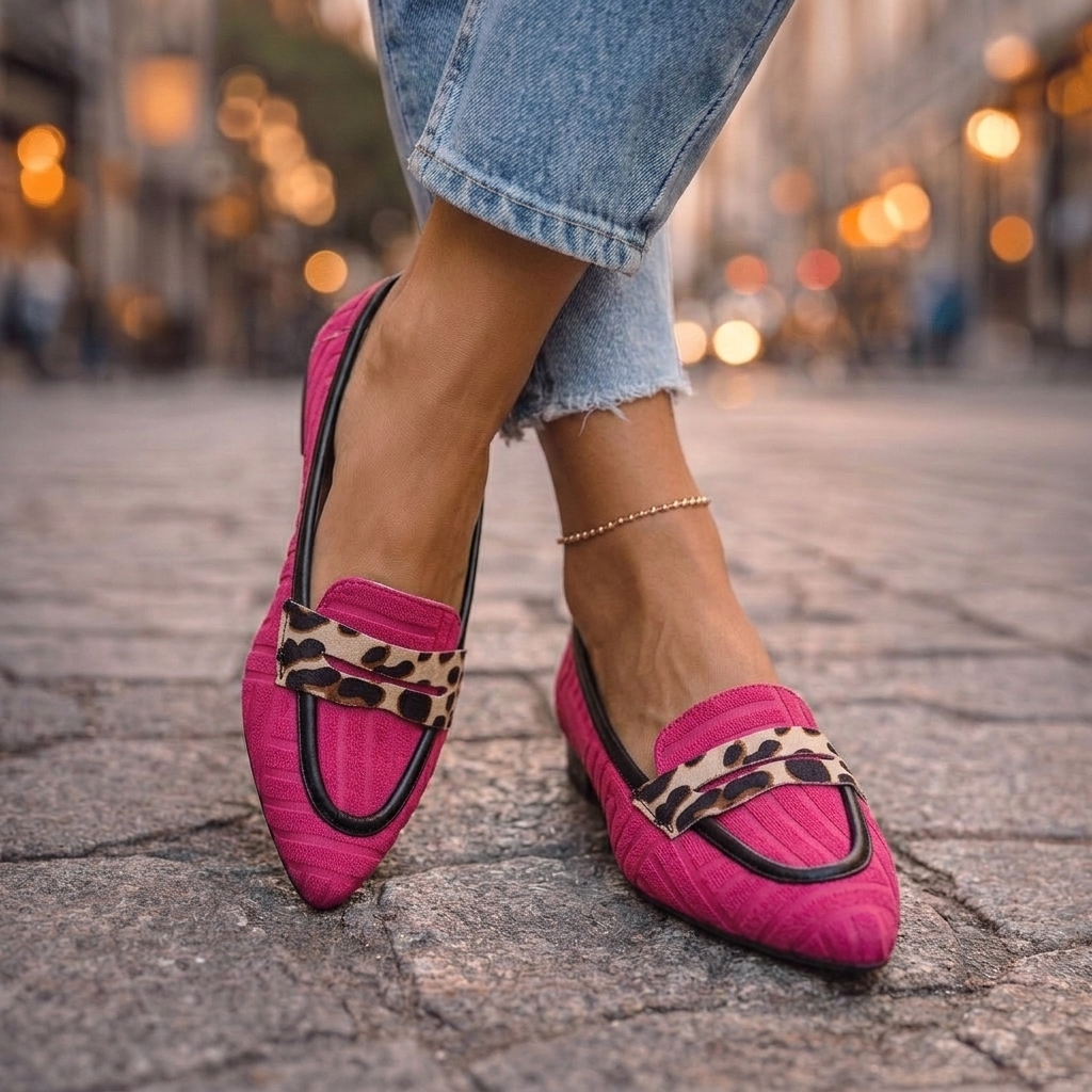 Fiorella | Leopard Slip-On Loafers 2