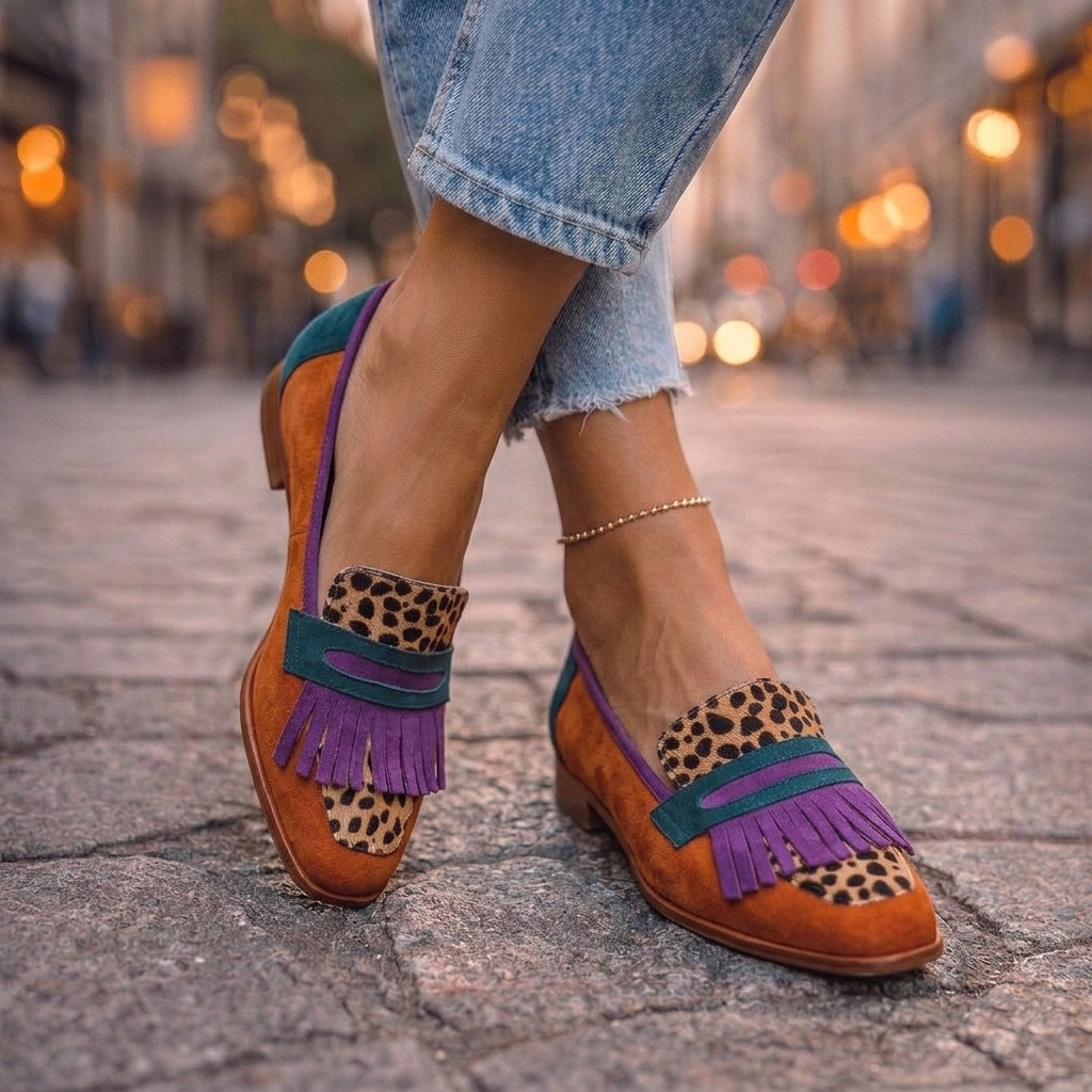 Bianca | Square-Toe Loafers with Tassels 1