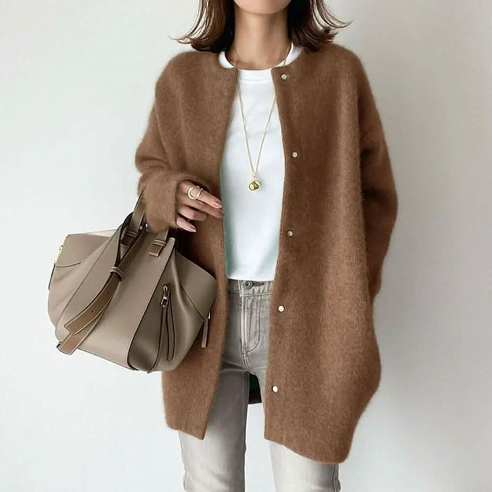Vanna Elegant Buttoned Knit Jacket