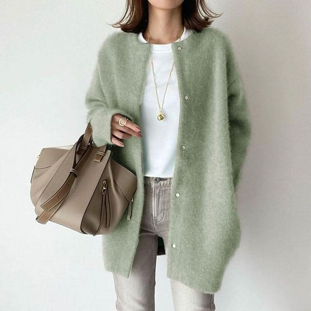 Vanna Elegant Buttoned Knit Jacket