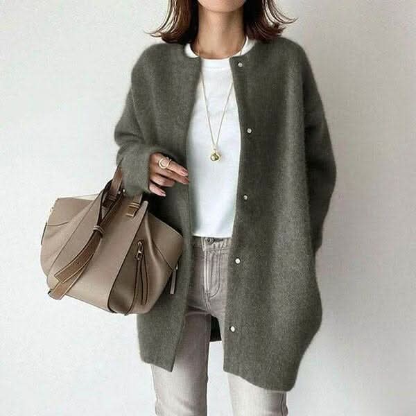 Vanna Elegant Buttoned Knit Jacket