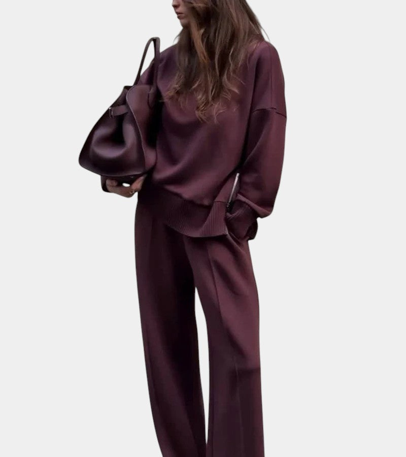 Relaxed Long-Sleeve Pants Set