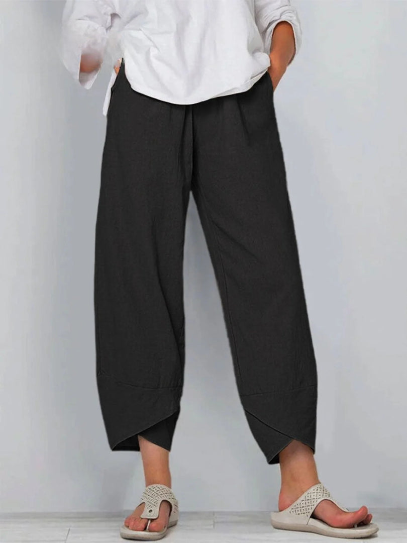 Bryndis wide-leg pants - Black