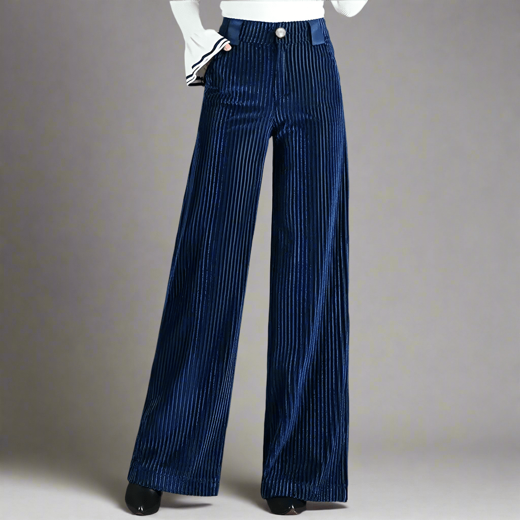 High-Waist Corduroy Flared Pants