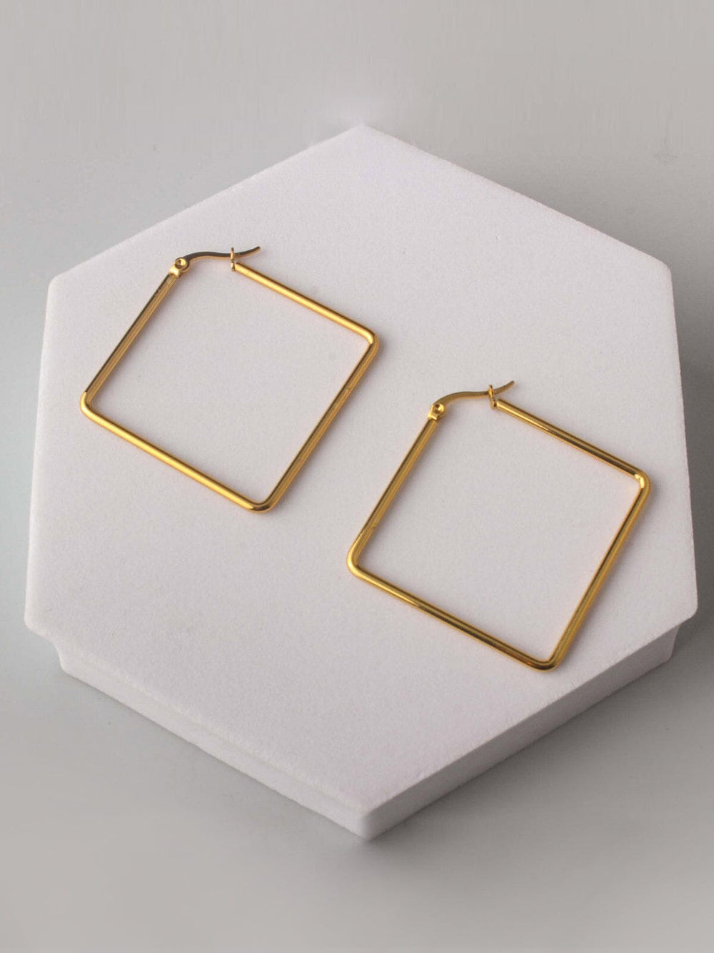 Sculptural Gold Hoops
