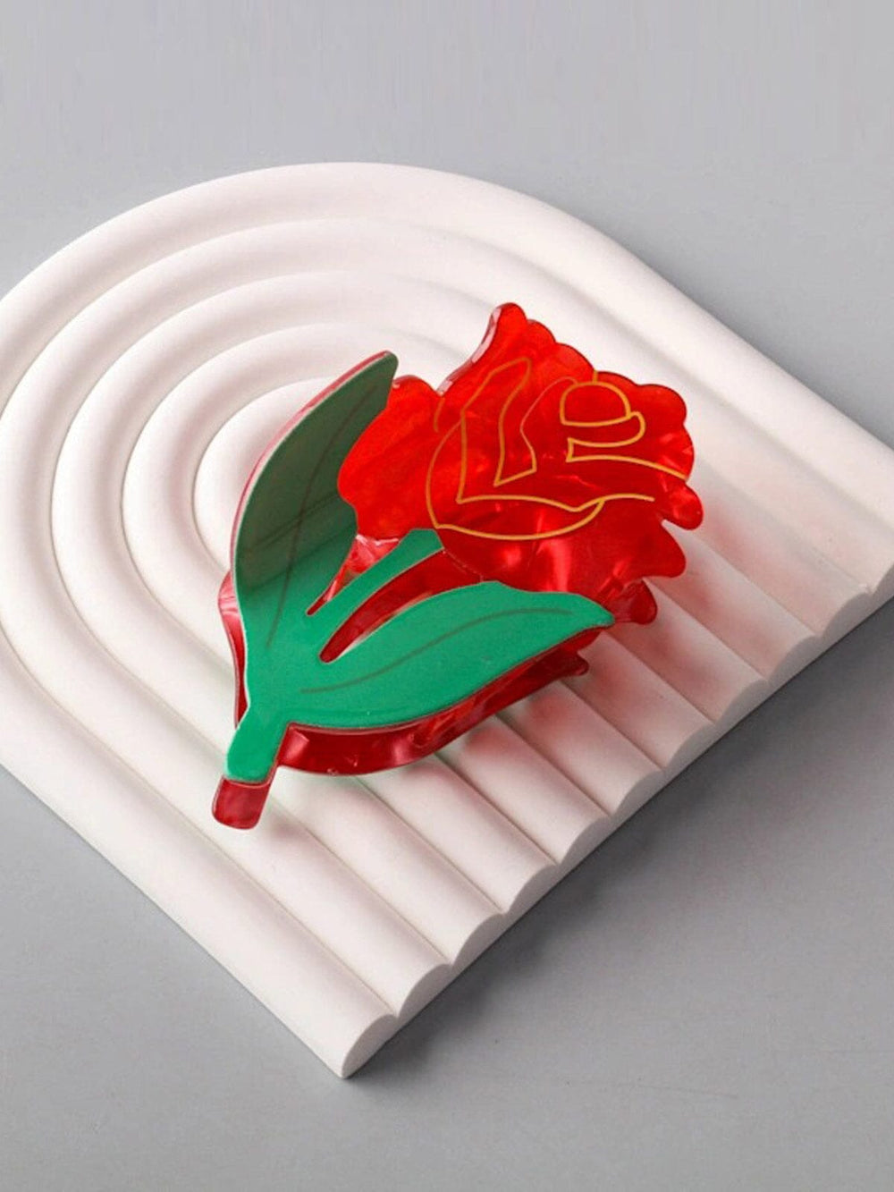 Rose Hair Claw Clip