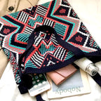 Bohemian Pattern Tote, Navy view 3