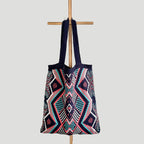 Bohemian Pattern Tote, Navy view 7
