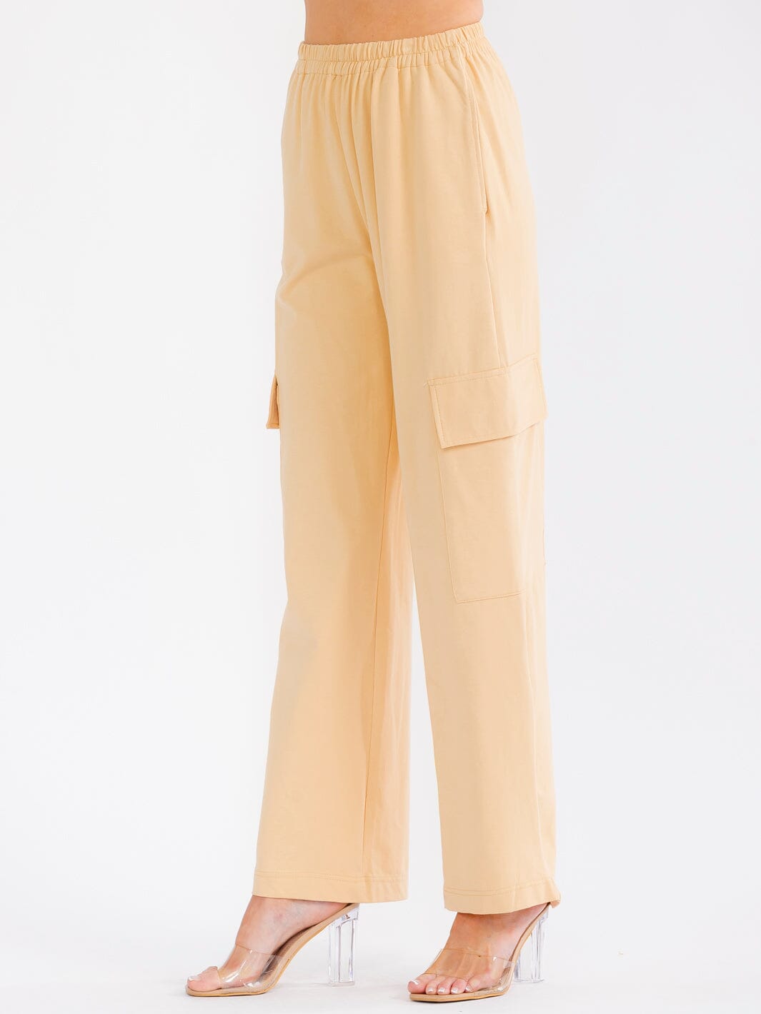 Relaxed Cargo Trousers – Buttercream