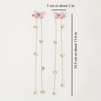 Butterfly Chain Hair Clips, view 4