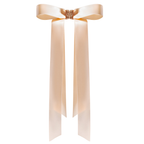 Classic Ribbon Hair Clip in Beige detail