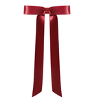 Classic Ribbon Hair Clip in Red detail