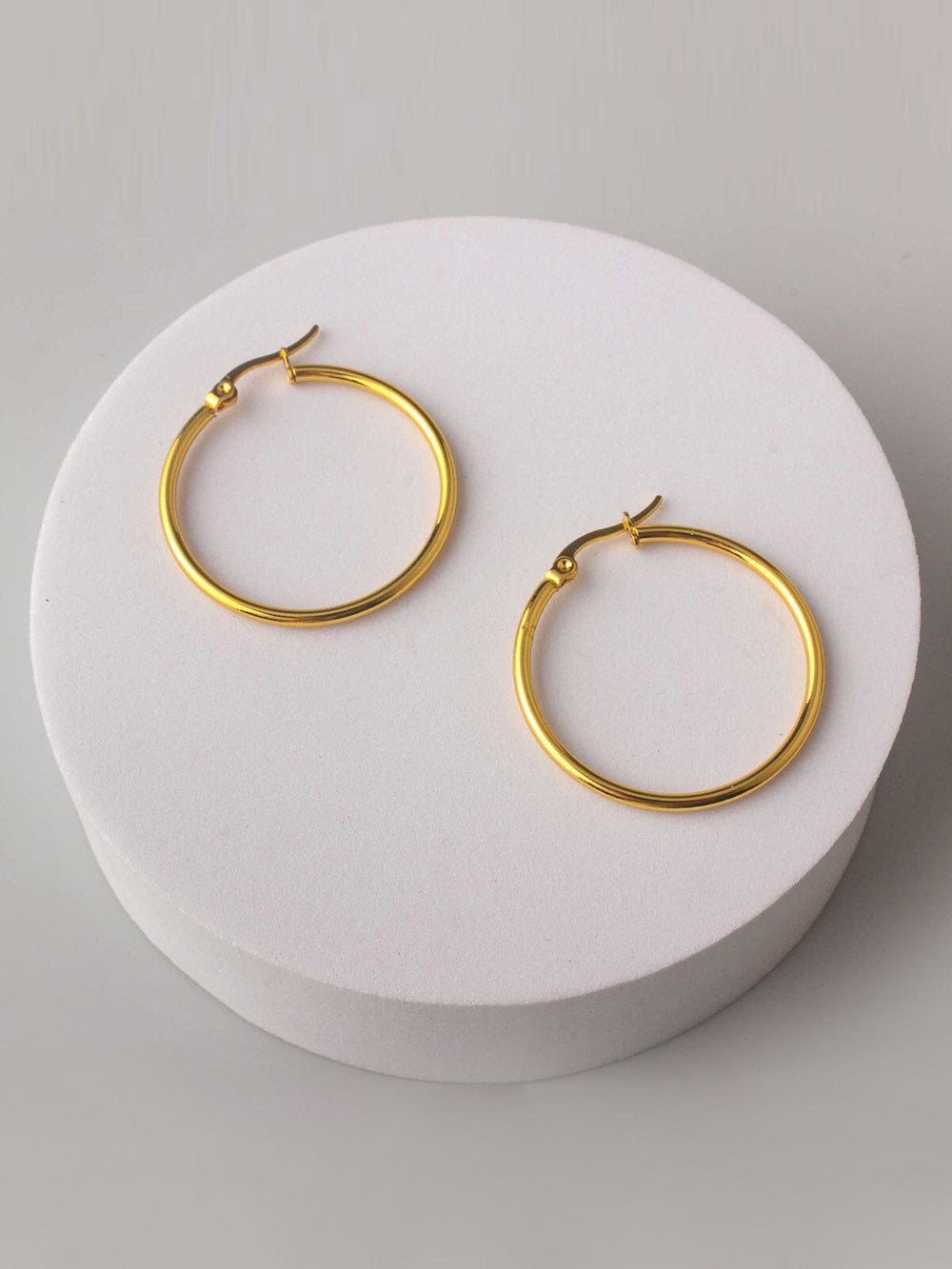 Gold-Tone Hoop Earrings