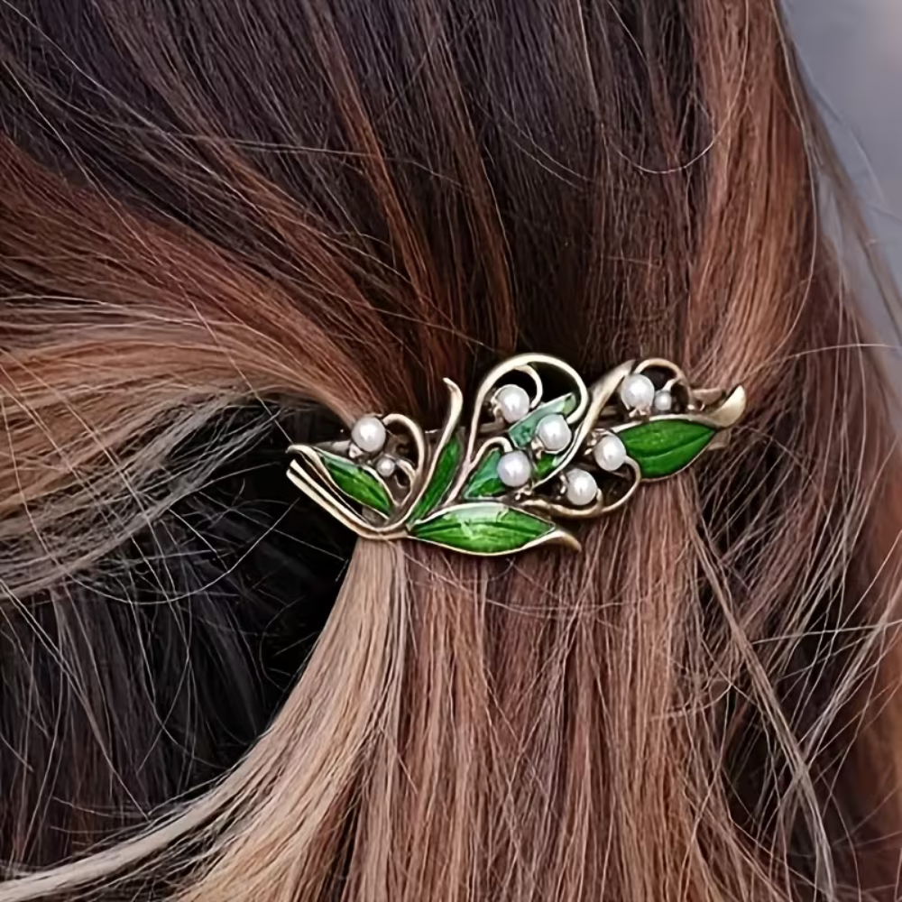 Lily of the Valley Hair Clip, view 2
