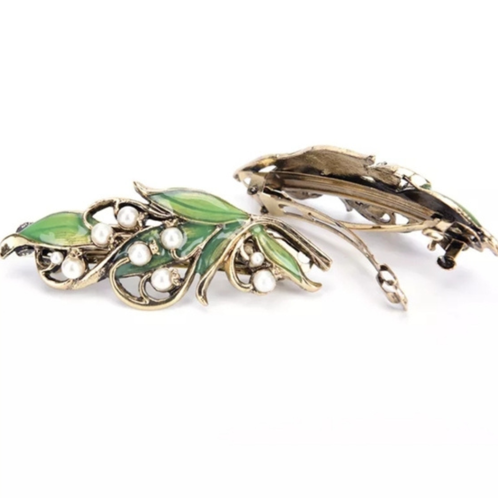 Lily of the Valley Hair Clip, view 3