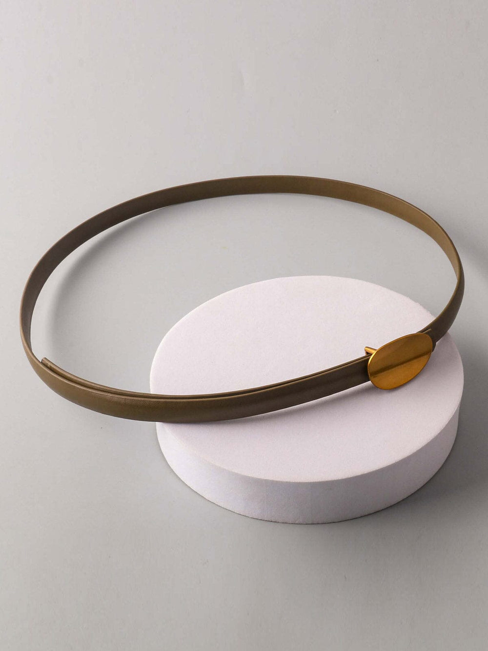 Olive Buckle Waist Belt
