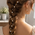 Pearl Drape Chain worn in hair