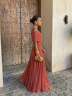 Toledo Linen Silk Blend Dress