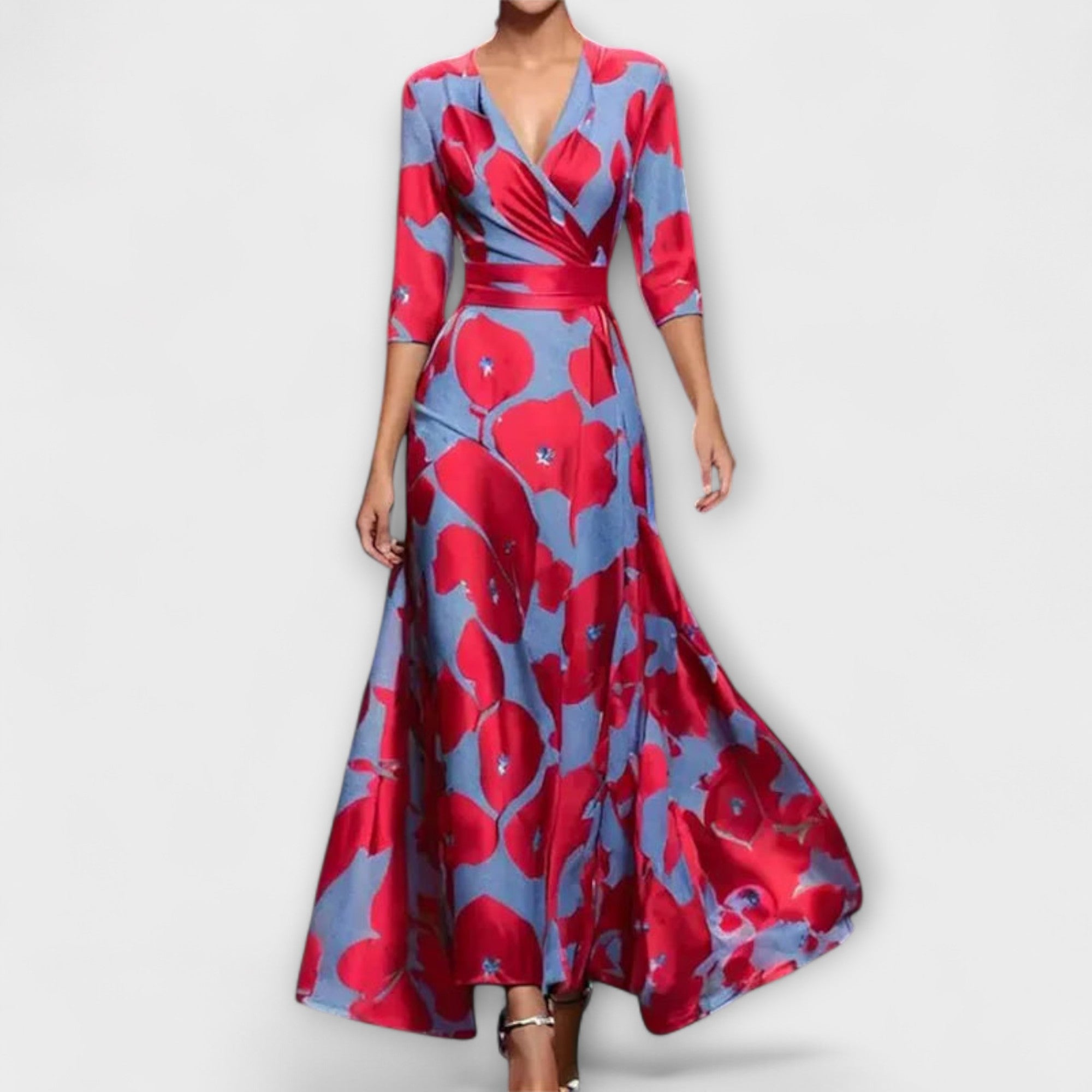 Alma - Elegant Sleeve Design Women's Dress