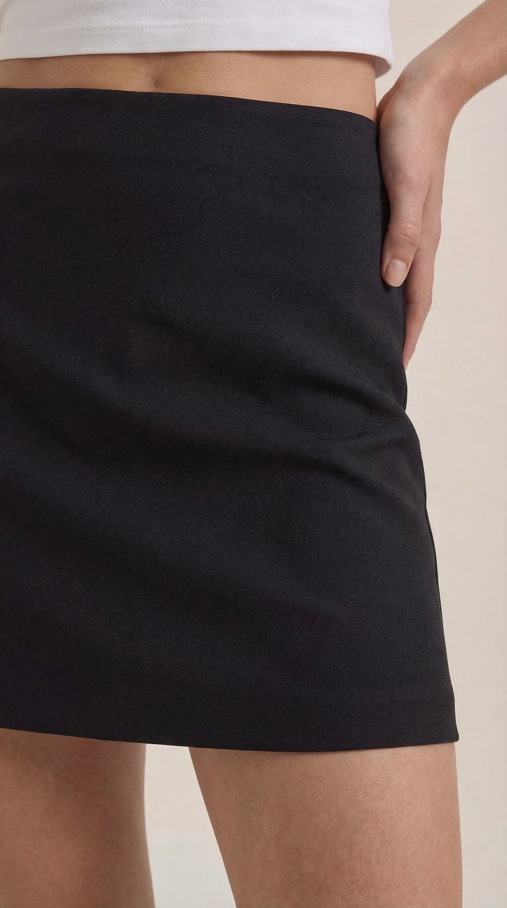 Elizabeth - Women's A-Line Mini Skirt with Low Rise Waistband