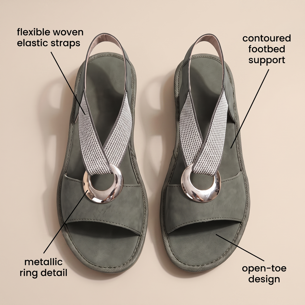 Rosmere Ring-Detail Sandals - View 6