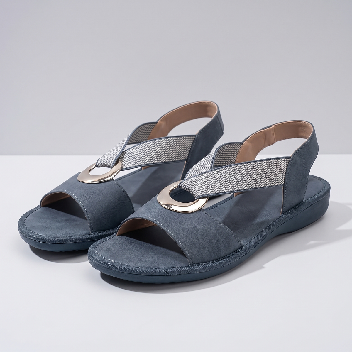Rosmere Ring-Detail Sandals - View 4