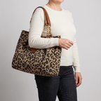 Savanna Leopard-Print Tote