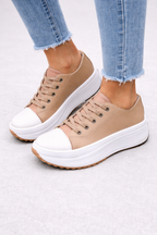 Chloe Platform Lace-Up Sneakers