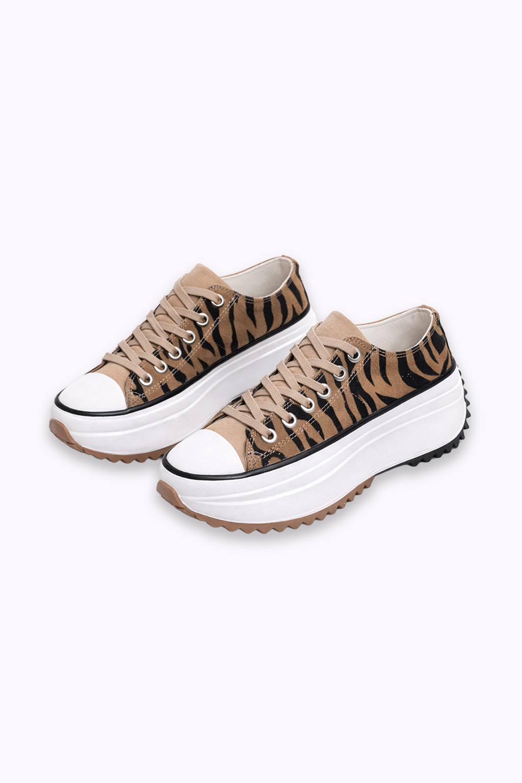 Chloe Platform Lace-Up Sneakers - View 4