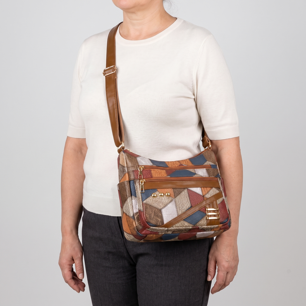 Solara Patchwork Shoulder Bag