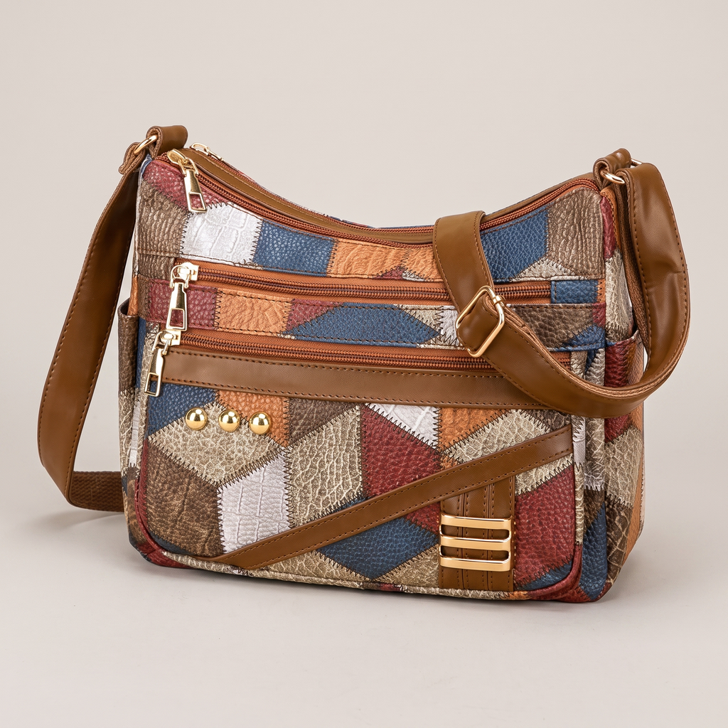 Solara Patchwork Shoulder Bag - View 2