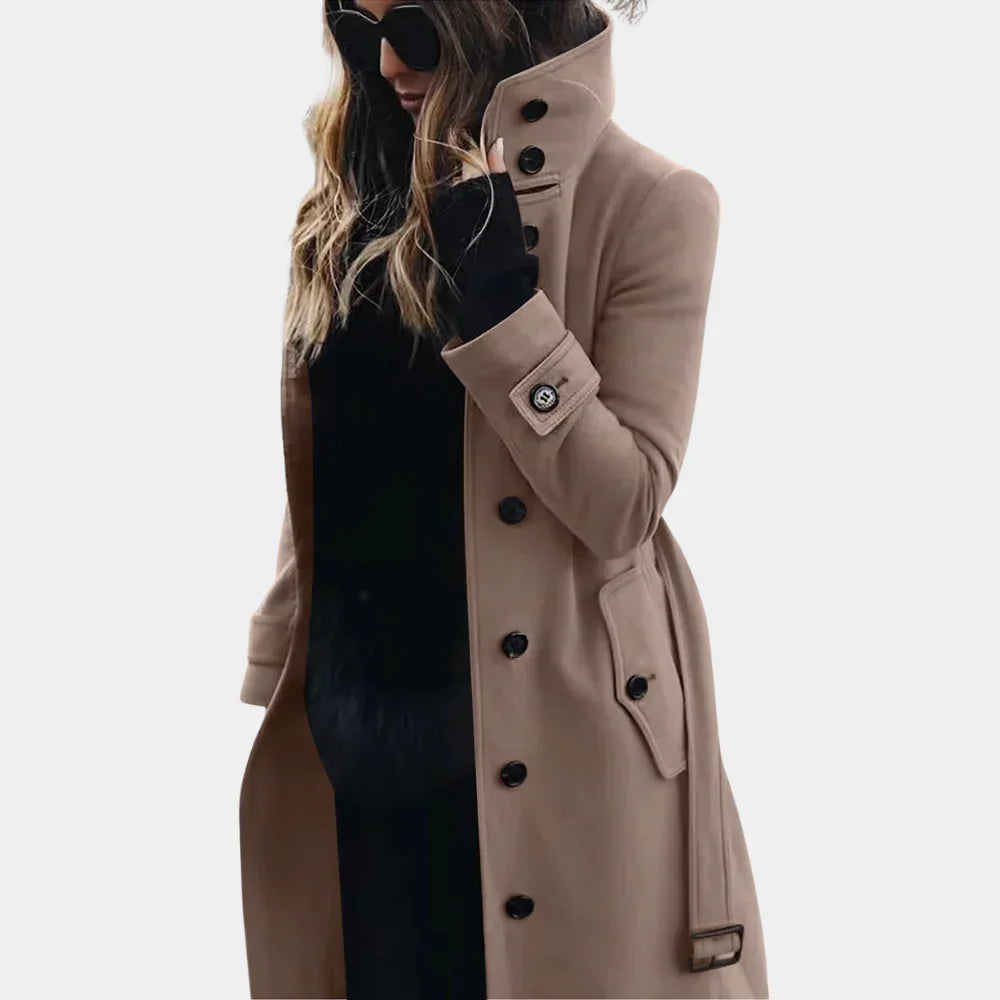Beige - Sophia | Stylish Tailored Trench Coat for Every Occasion